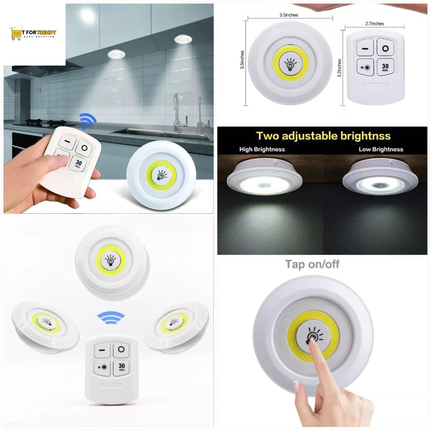 REMOTE CONTROL LED LIGHT PACK OF 3